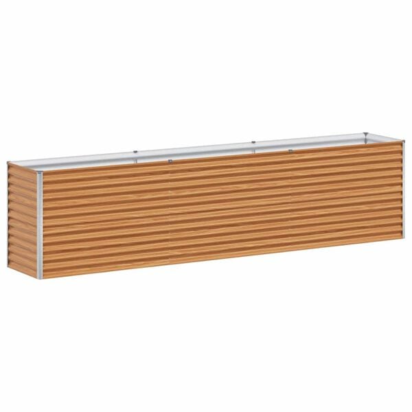 vidaXL Canteiro de jardim elevado 290 x 50 x 68 cm A&ccedil;o Galvanizado