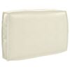 vidaXL Conjunto de Almofadas para Palete 3 pcs Creme 120 x 80 x 12 cm