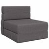 vidaXL Sof&aacute; Cama Dobr&aacute;vel Cinzento-claro 70 x 80 x 60 cm Tecido