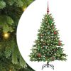 vidaXL &Aacute;rvore de Natal Artificial com 150 LEDs Verde 150 cm PE e PVC