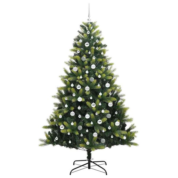 vidaXL &Aacute;rvore de Natal Artificial Articulada 300 LEDs Verde 210 cm