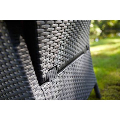 Keter Cadeira de jardim reclinável Vermont grafite 238452