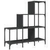 vidaXL Estante 92x30x102 cm derivados de madeira e metal preto