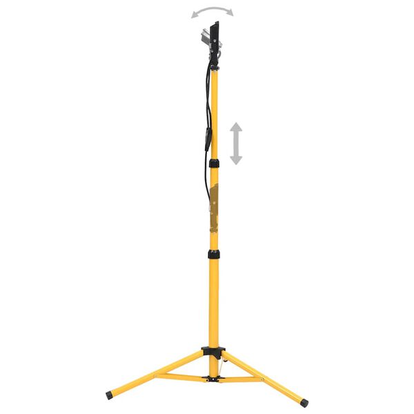 vidaXL Projetor c/ iluminação LED e tripé 2x30 W branco quente