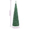 vidaXL &Aacute;rvore de Natal artificial pop-up c/ 50 luzes LED 120 cm verde