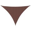 vidaXL Para-sol estilo vela tecido oxford triangular 3x4x4 m castanho