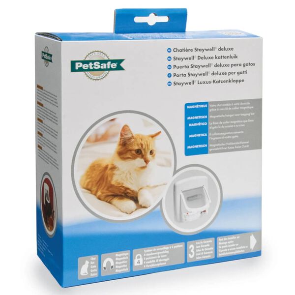 PetSafe Porta magn&eacute;tica para gatos 4 vias Deluxe 400 branco 5005