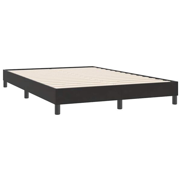 vidaXL Cama com molas sem colch&atilde;o 140x220 cm veludo preto