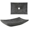 vidaXL Lavat&oacute;rio 50x35x12 cm m&aacute;rmore preto