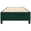 vidaXL Estrutura de cama com molas 90x190 cm veludo verde-escuro