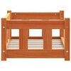 vidaXL Cama para Cachorro Marrom Cera 55 x 45 x 28 cm