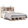 vidaXL Cama com estante sem colch&atilde;o 140x200 cm pinho maci&ccedil;o