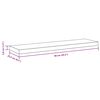 vidaXL Prateleiras parede suspensas 4 pcs 90x23,5x3,8cm MDF branco