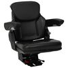 vidaXL Assento de trator com suspens&atilde;o Preto 60 x 58 x 72 cm A&ccedil;o e PVC