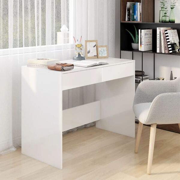 vidaXL Secret&aacute;ria 101x50x76,5 cm branco brilhante