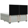 vidaXL Cama com molas/colch&atilde;o 180x200 cm veludo cinzento-claro