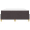vidaXL Estrutura da Cama com colch&atilde;o Marrom Escuro 140 x 190 cm tecido