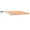 vidaXL Toldo retr&aacute;til manual com LEDs Multicolor 3,5 x 2 m