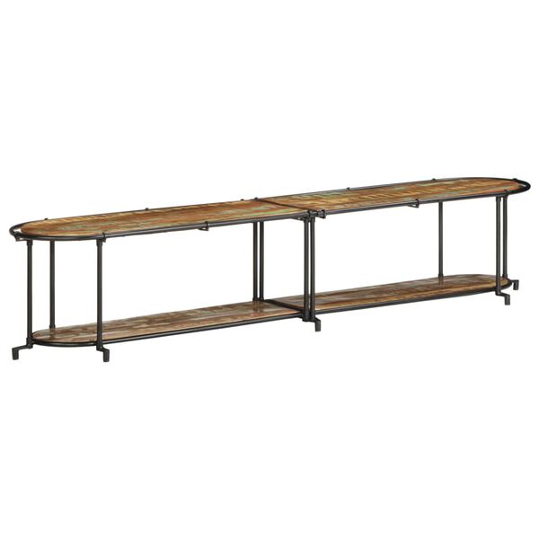 vidaXL M&oacute;vel de TV 200x42x40 cm madeira recuperada maci&ccedil;a