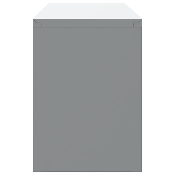 vidaXL Arm&aacute;rio de Trabalho com gaveta 10 pcs Preto 200 x 55 x 200 cm