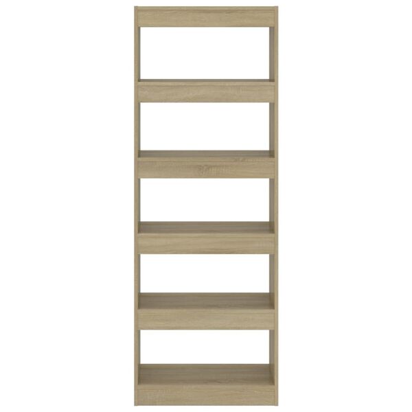 vidaXL Estante/divis&oacute;ria derivados de madeira carvalho sonoma