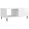 vidaXL Mesa de centro Branco Brilhante 90 x 50 x 40 cm