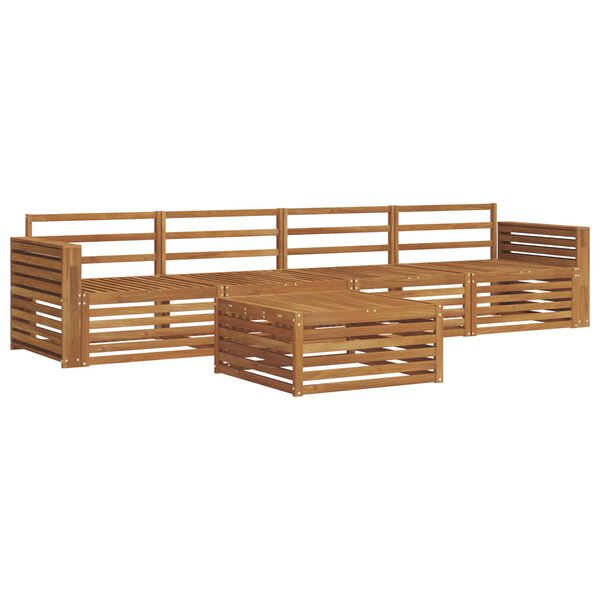 vidaXL Conjunto de Sof&aacute;s para Exterior 5 pcs Natural