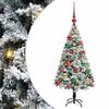 vidaXL &Aacute;rvore de Natal Artificial Branco 120 cm PVC, A&ccedil;o e Pl&aacute;stico