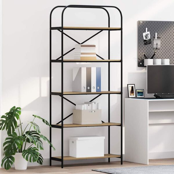 vidaXL Estante Carvalho Artesanal 80 x 30 x 183 cm Madeira processada