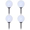 vidaXL Candeeiros de exterior 4 pcs LED 30 cm com estacas de enterrar