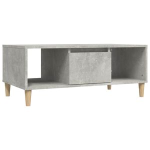 vidaXL Mesa de centro 90x50x36,5 cm derivados madeira cinzento cimento