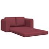 vidaXL Sof&aacute;-Cama 60cm Vinho Vermelho tecido