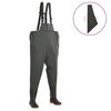 vidaXL Jardineiras com botas verde tamanho 42