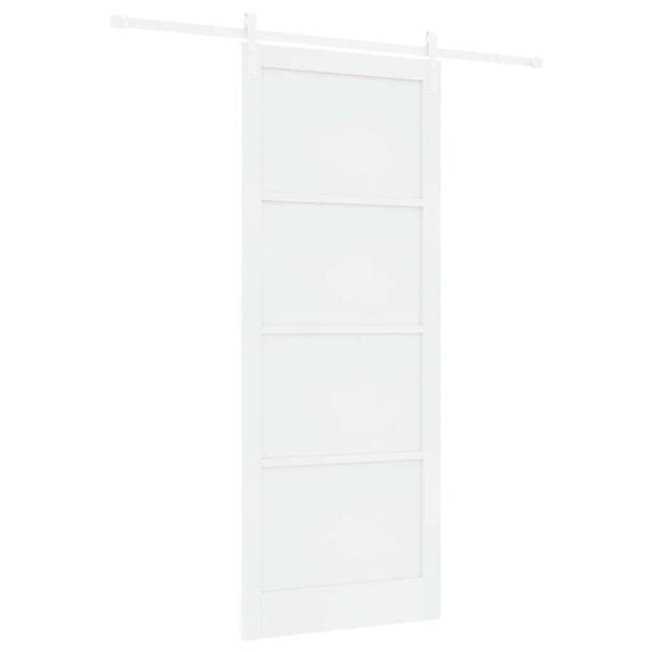 vidaXL Porta Deslizante Branco 93 x 232 cm Madeira de Pinheiro S&oacute;lida