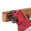 vidaXL Candeeiro de parede 25 W 45x25 cm E27 vermelho desgastado