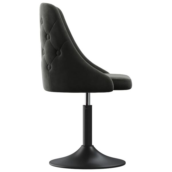 vidaXL Cadeira de jantar veludo cinzento-escuro