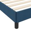 vidaXL Cama Box com colch&atilde;o Azul 120 x 190 cm tecido