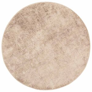 vidaXL Passadeira MARSA Bege 120 x 120 cm Poli&eacute;ster e PVC