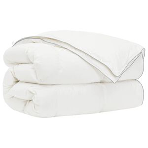 vidaXL Edred&atilde;o FULDA 150 x 200 cm 4 esta&ccedil;&otilde;es 310 GSM Branco