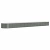 vidaXL Canteiro elevado jardim 512x80x36cm a&ccedil;o galvanizado cinzento