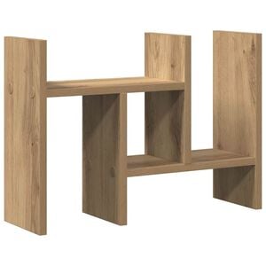 vidaXL Organizador de Mesa Carvalho Artesanal 50 x 15,5 x 35,5 cm