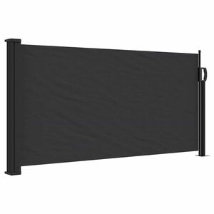 vidaXL Toldo lateral retr&aacute;til 100x500 cm preto
