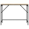 vidaXL Mesa consola 100x32x75 cm derivados de madeira carvalho sonoma