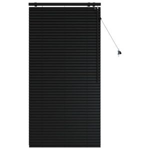vidaXL Cortina Veneziana Preto 90 x 160 cm 35 mm