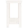 vidaXL Banco de trabalho 80x50x80 cm pinho maciço branco
