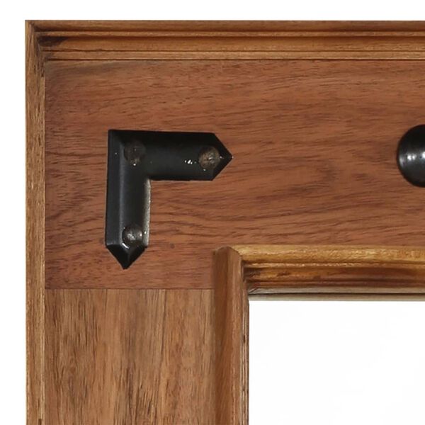 vidaXL Espelho em madeira de ac&aacute;cia maci&ccedil;a 50x80 cm