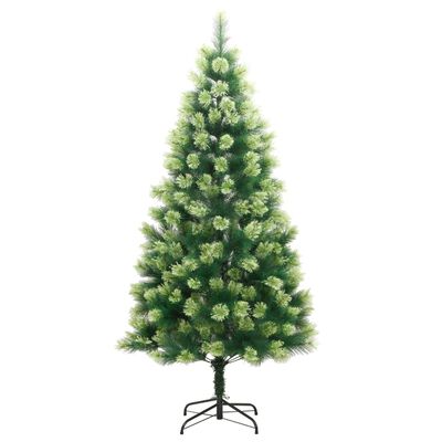 vidaXL Árvore de Natal artificial articulada com suporte 240 cm