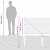vidaXL Poste de Cerca Prateado 50 x 0,8 m (malha de 25 mm) A&ccedil;o