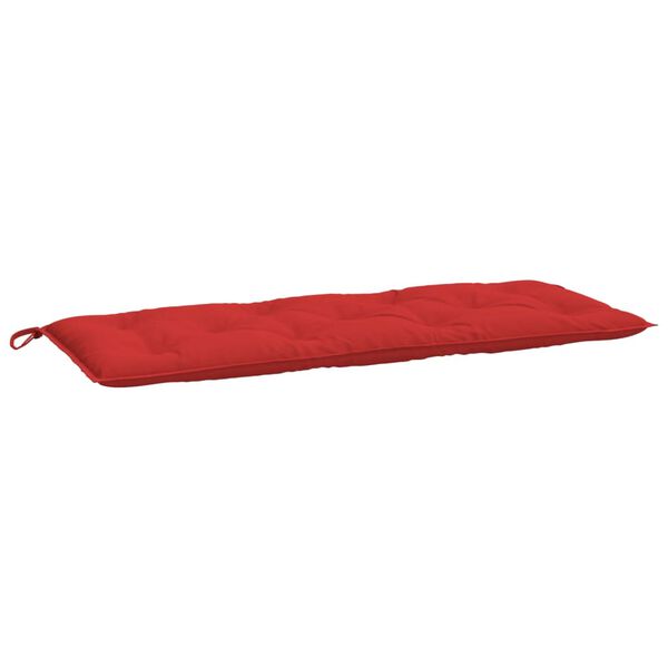 vidaXL Almofadão p/ banco de jardim 120x50x7 cm tecido oxford vermelho