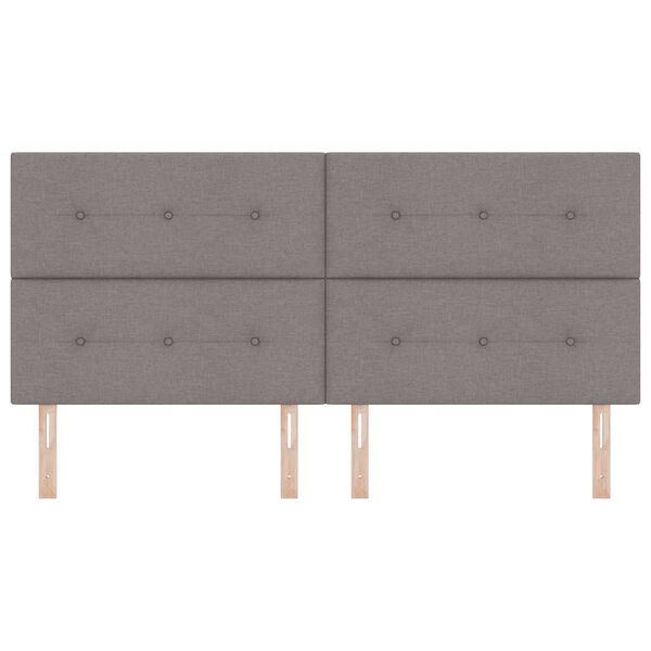 vidaXL Cabeceira Cinzento-acastanhado 200 cm Couro Sint&eacute;tico